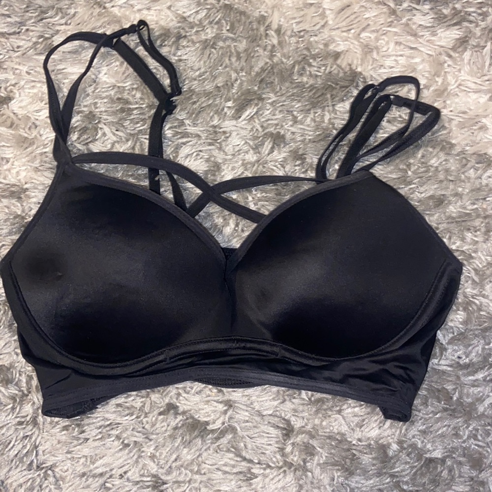 Victoria’s Secret pink front crisscross bra